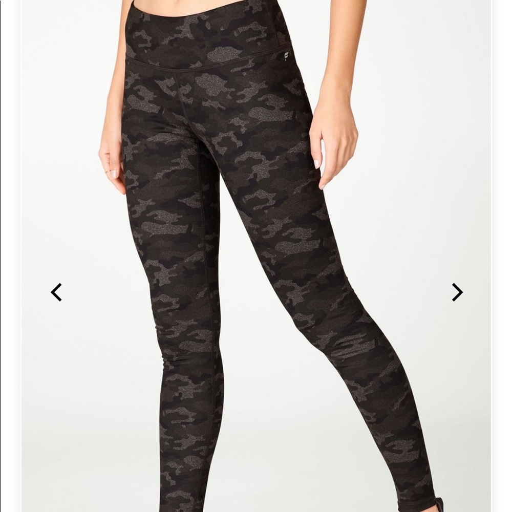 Fabletics Black/Gray Camo Legging